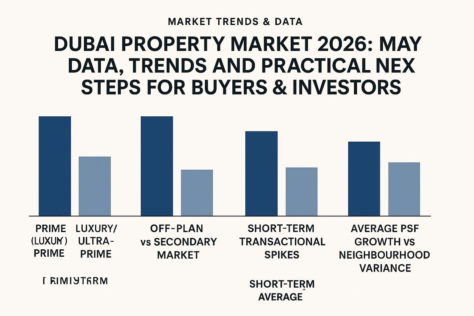 Data comparison chart for Dubai Property Market 2026: May Data, Trends and Practical Next Steps for Buyers & Investors